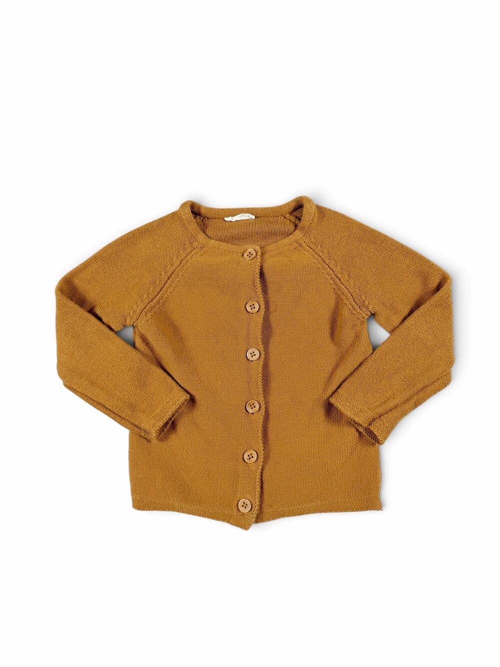 Jamie Kay Button Front Knit Cardigan Brown 100% Cotton 3 year